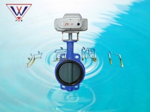 （全襯)電動對夾襯膠蝶閥