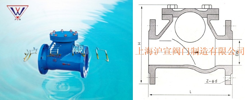 滑道滾球式止回閥